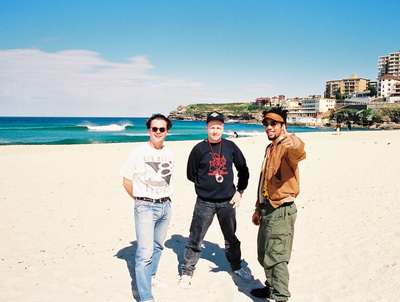 TIM WITH JUNGLE BROTHERS - AUSTRALIAN TOUR 1989