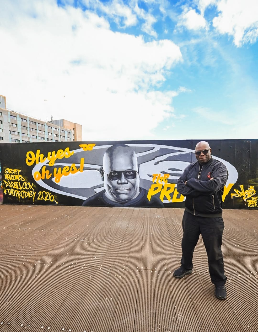 &ldquo;Oh yes, oh yes!&rdquo;: Carl Cox uz The Prodigy ovjekovječen muralom u Cardiffu